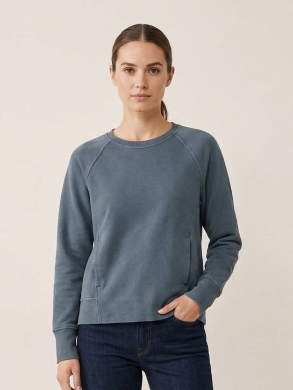 Lululemon Back To It Crew Sweater in Steel Blue